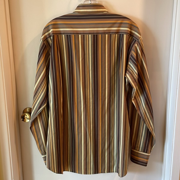 BARNEYS NEW YORK Striped Multicolor Men's Shirt Excellent Condition! Italy - Picture 4 of 7